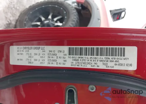 2010 Dodge Ram 1500 Slt/Sport/Trx z USA, uszkodzony, nr VIN 1D7RV1GT4AS124914